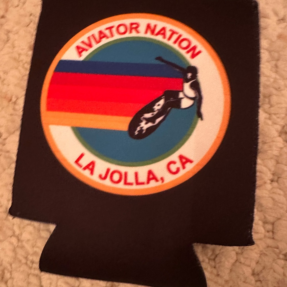 Aviator Nation Black Can Cooler